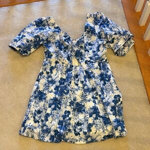 Abercrombie and fitch cutout poplin dress NWT